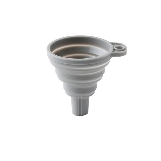 Creative Silicone Folding Funnel Retractable Household Liquid Sub-Mini Funnel White Grey Funnel Kitchen Gadget