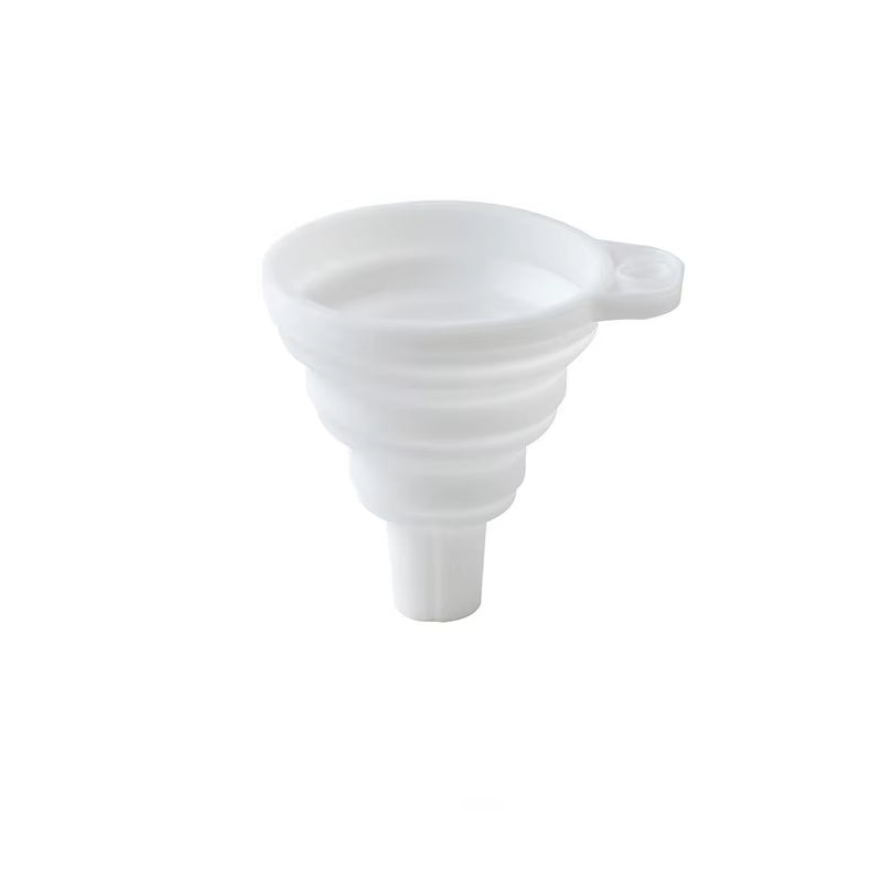 Creative Silicone Folding Funnel Retractable Household Liquid Sub-Mini Funnel White Grey Funnel Kitchen Gadget